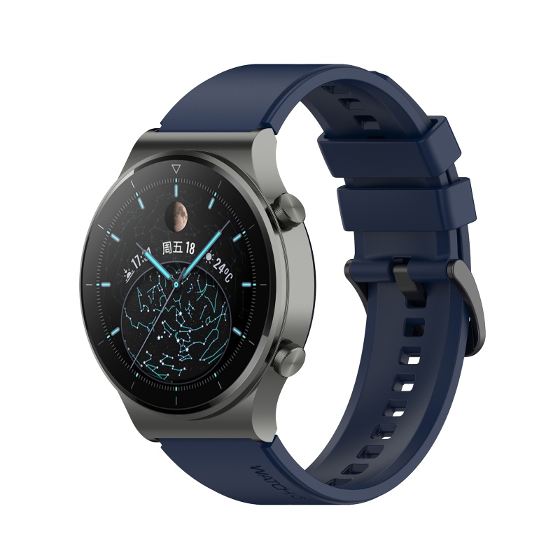 Dây Đeo Thay Thế Chất Liệu Silicon Màu Trơn Phong Cách Thể Thao Cho Mi watch color color2