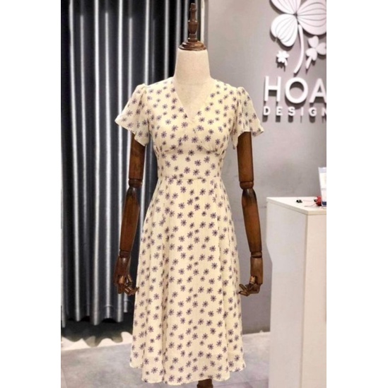 Đầm Flora Hoa Design M new 98%
