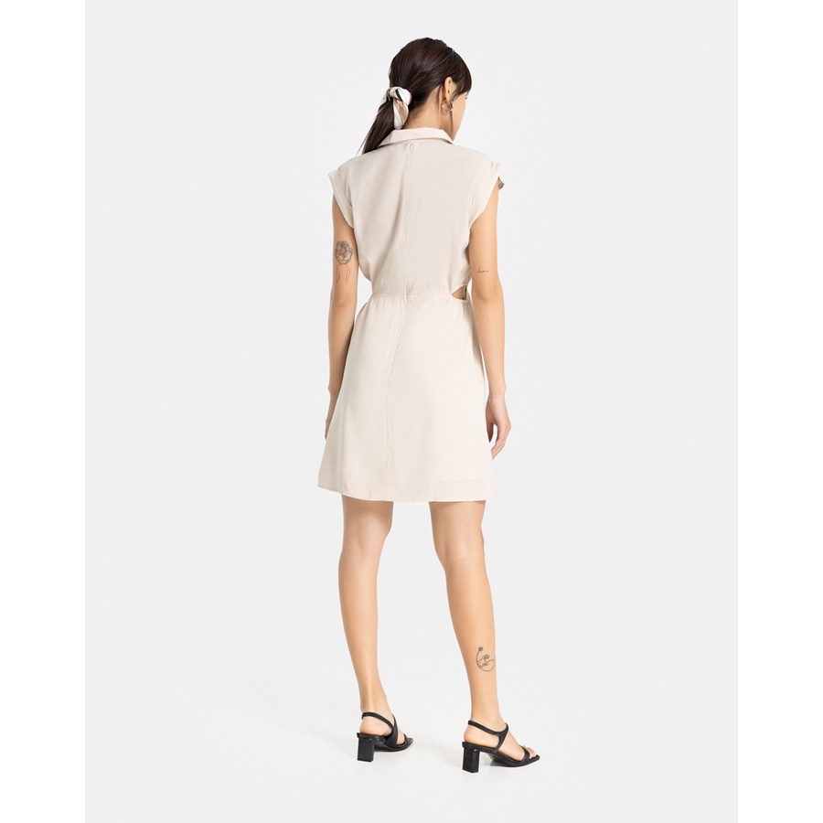 Đầm Ngắn Nữ Thời Trang JUNO Sơmi Thun Eo JNDLU014