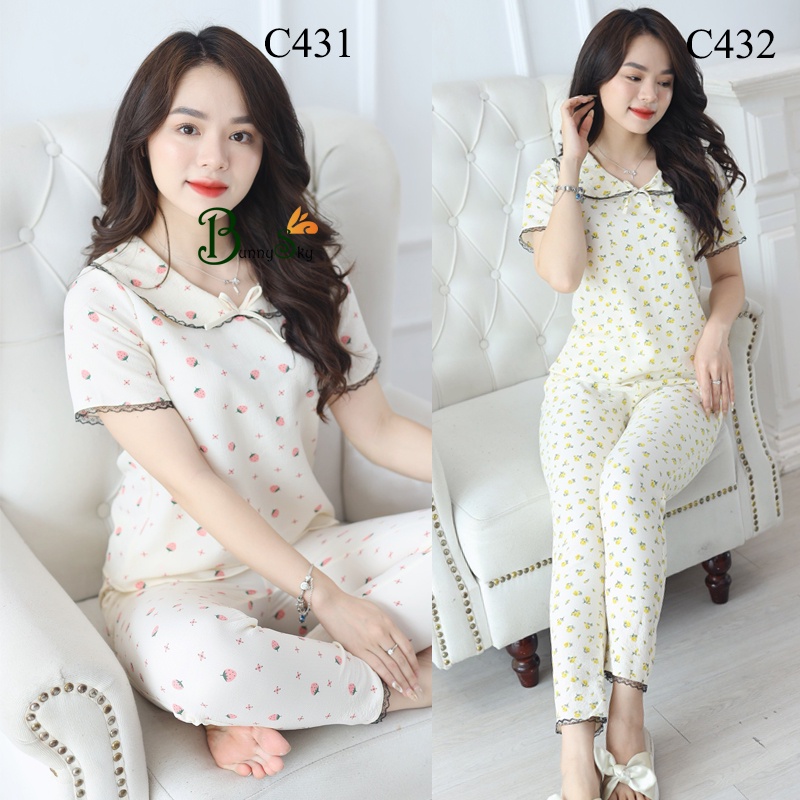 [Bunnysky]  Đồ bộ mặc nhà , quần áo nữ mẫu mẫu mã đa dạng giá mềm
