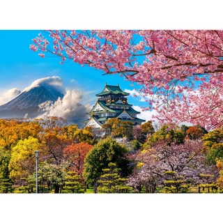 Tranh ghép hình 1000 mảnh 2cm khổ 54×74 – Tranh xếp hình Puzzle cao cấp Osaka Castle