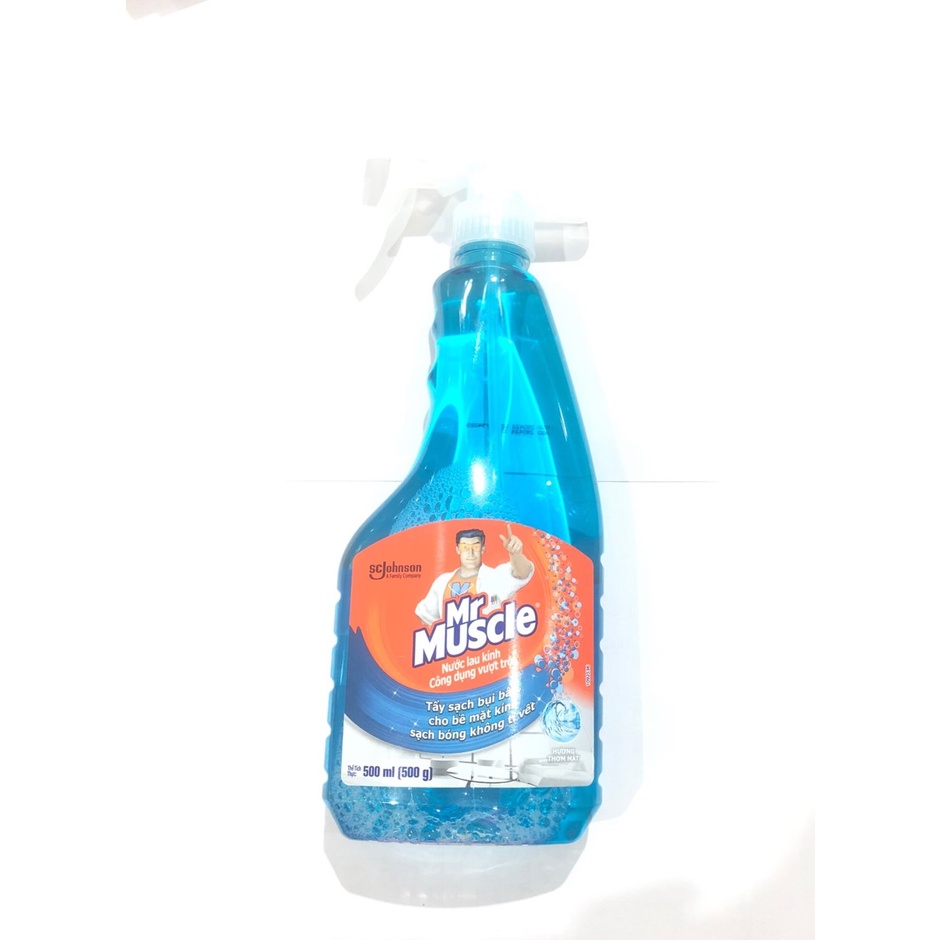 Nước lau kính Mr Muscle chai xịt 500ml