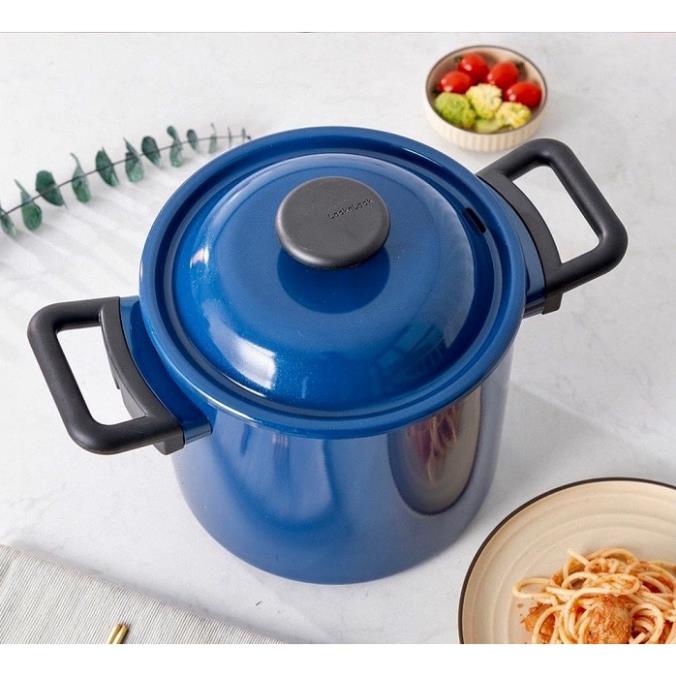 Nồi Decore Lock&amp;lock xanh navy 20cm LDE1204IH Dùng được bếp từ hàng chính hãng