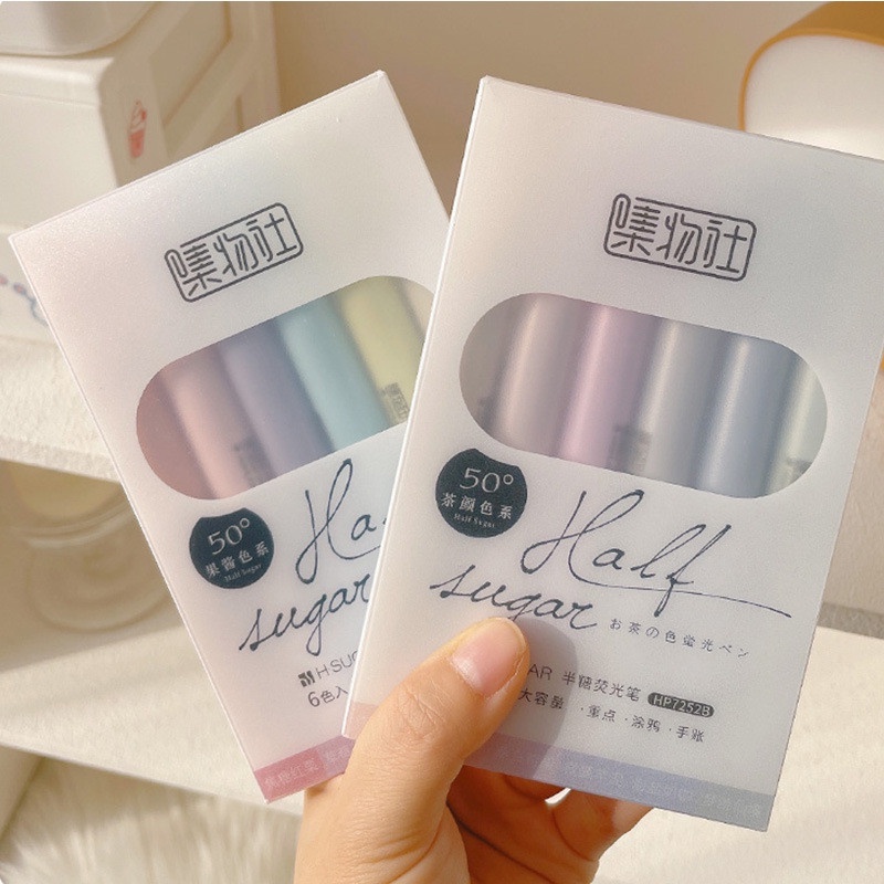 Bút đánh dấu 6 màu dạ quang đáng yêu