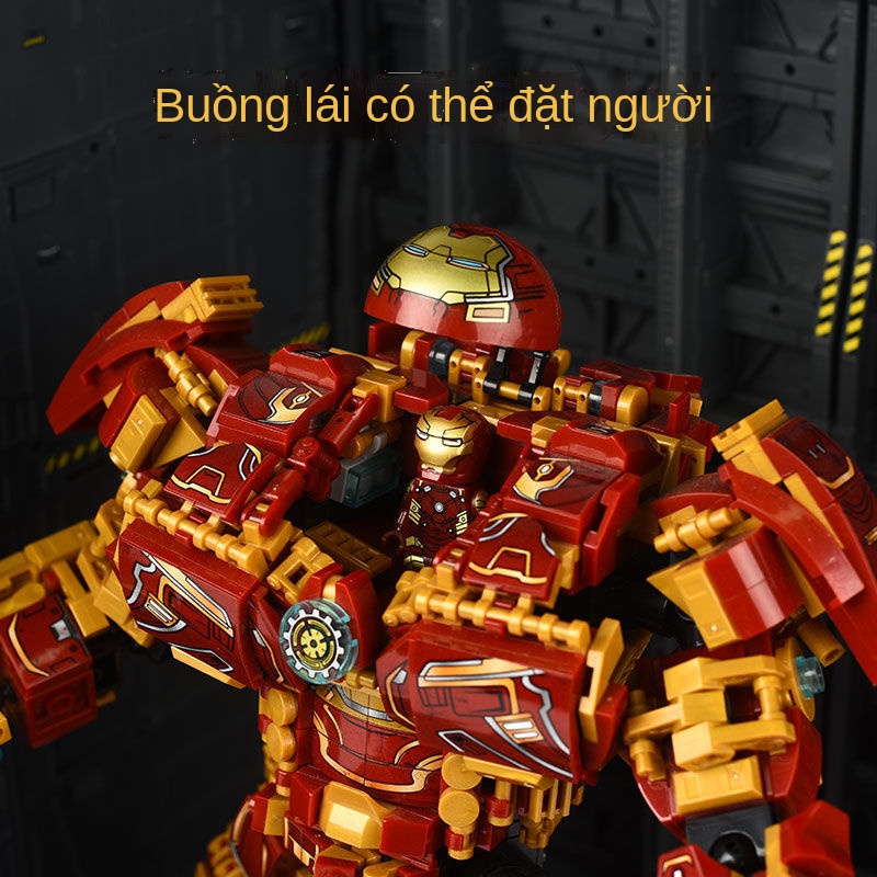 ┇Tương thích với Lego Avengers Iron Man Mecha Robot lắp ráp Khối xây dựng Đồ chơi trẻ em