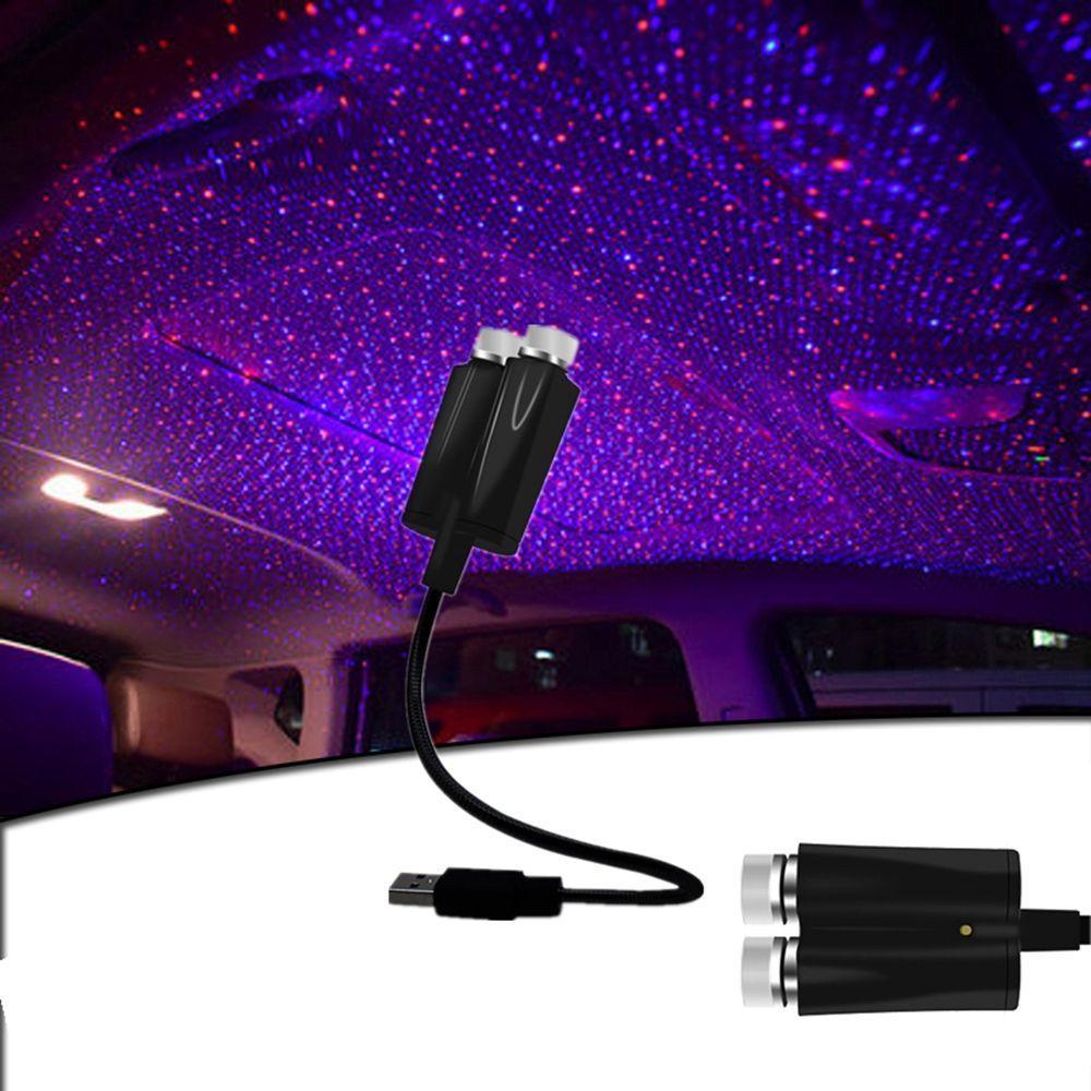 Đèn Chiếu Ánh Sáng Ban Đêm Mini Gắn Trần Xe Hơi