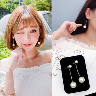 Bông tai dài đính ngọc trai nhân tạo[Nhập SPE47470 hoàn 10K xu đơn 50K]