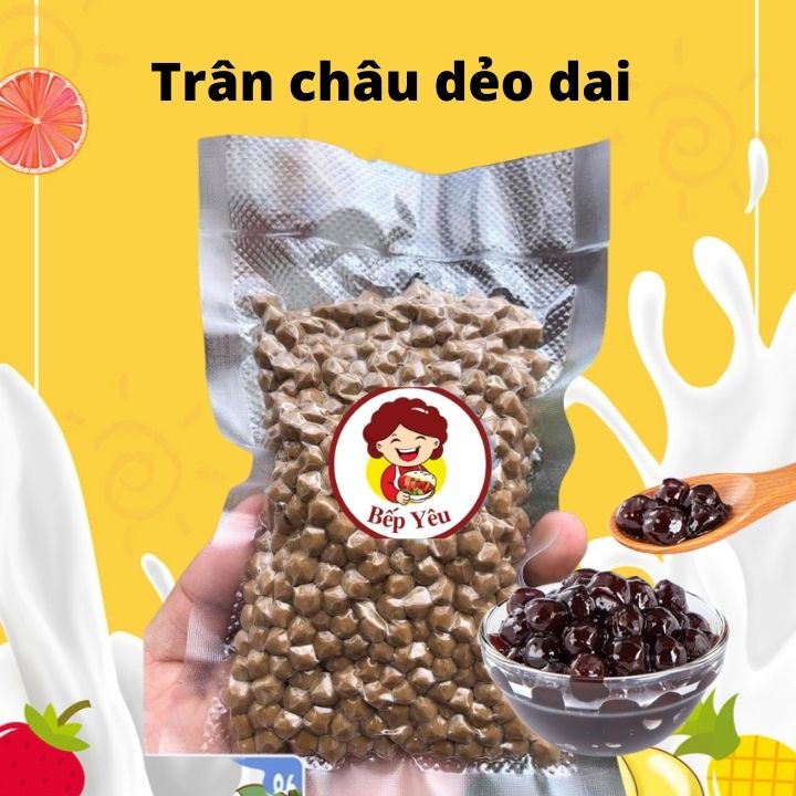 Trân châu trắng đen - nguyên liệu trà sữa trân châu bếp Meli