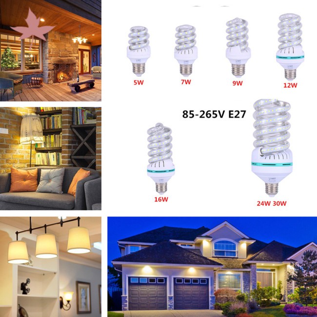 Bóng Đèn Led Hình Xoắn Ốc 85-265v E27