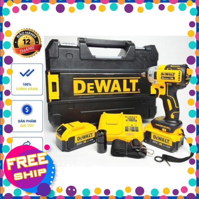 Máy siết bulong Dewalt DCF887 20v, động cơ không chổi than, máy khỏe sử dụng pin 3-4h liên tục. BH 12 tháng