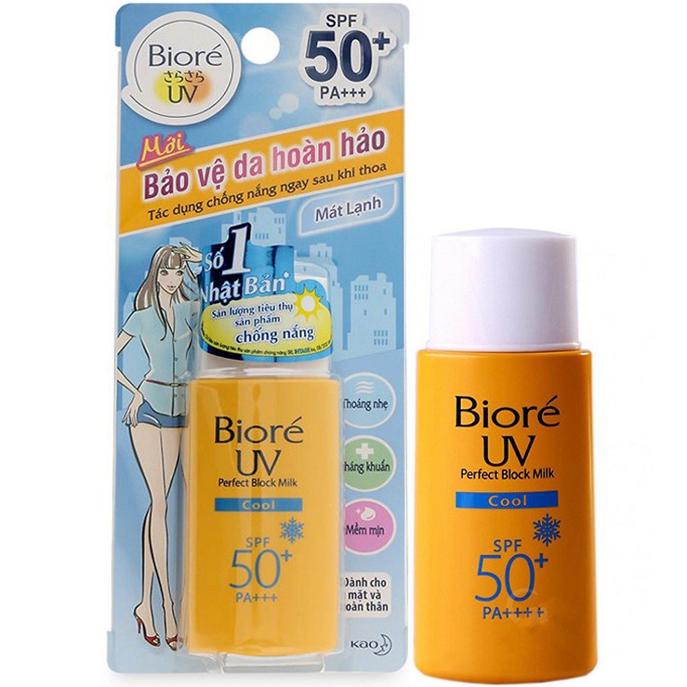 Sữa Chống Nắng Mát Lạnh 25ml Biore Cool SPF50+/PA+++ Bảo Vệ Da Hoàn Hảo, suu.shop Cam Kết 100% Chính Hãng. | BigBuy360 - bigbuy360.vn