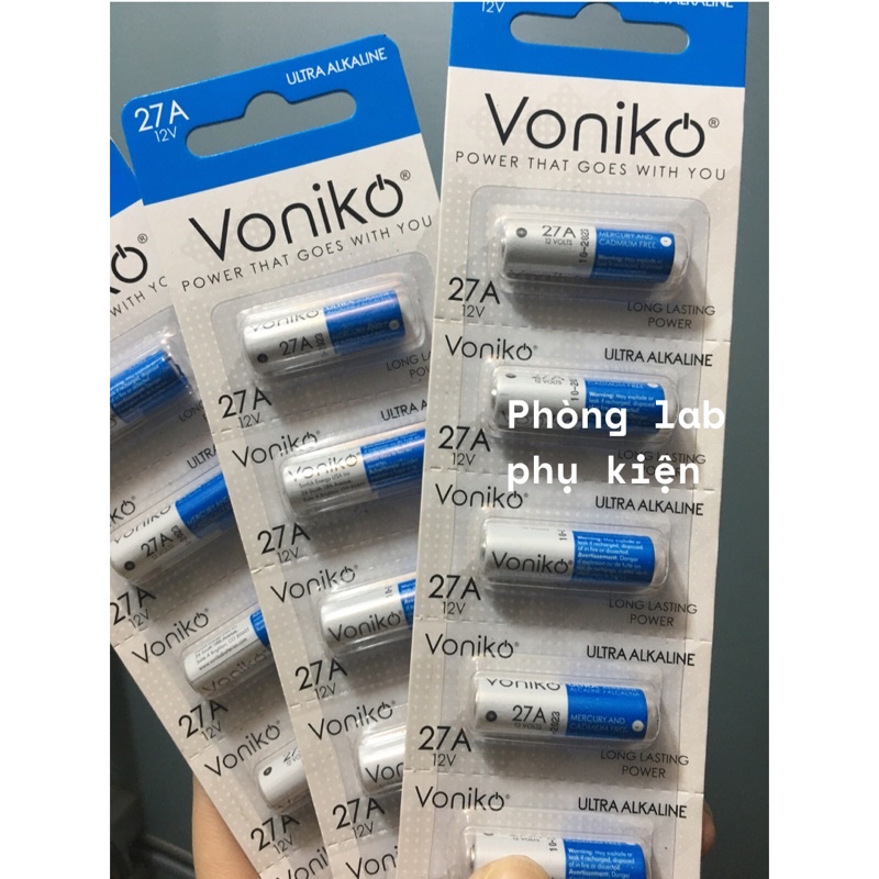 Pin 27A 12V VONIKO Ultra Alkaline 27A cao cấp