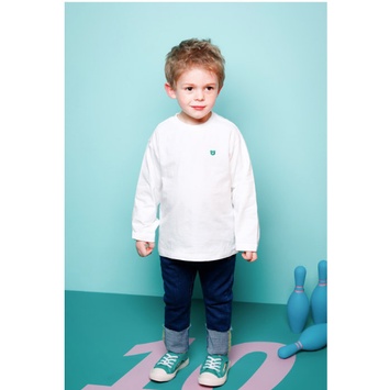 Áo cotton dài tay bé trai bé gái trơn các loại JL AD