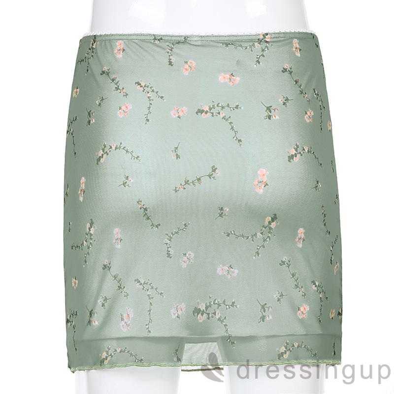 Chân váy hoa dáng ôm thời trang cho nữ