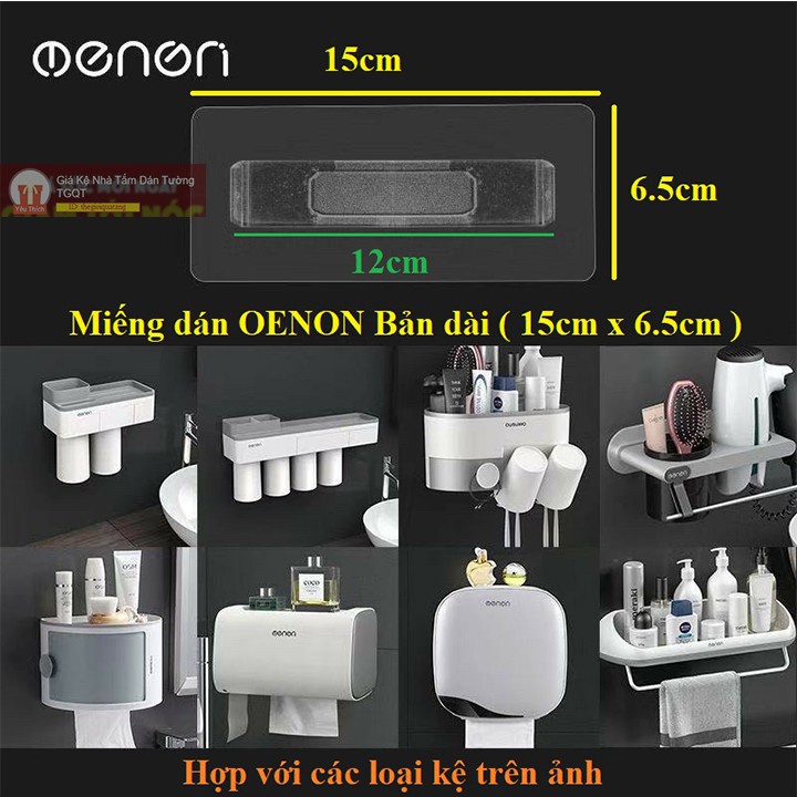 (++Xu) 1 miếng dán OENON thay thế - mua dự phòng mới cho giá kệ dán tường (TGQT)