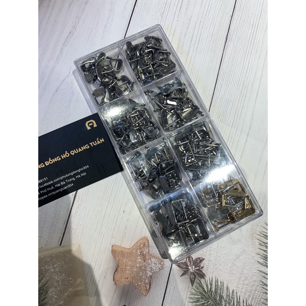 Khoá dây da đồng hồ có logo longine inox không rỉ  giá rẻ nhất thị trường