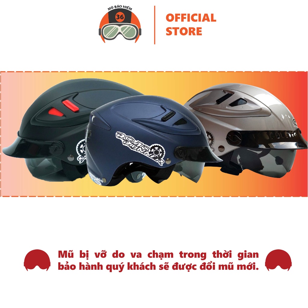 Mũ bảo hiểm GRS A966 kính râm (nhiều màu)
