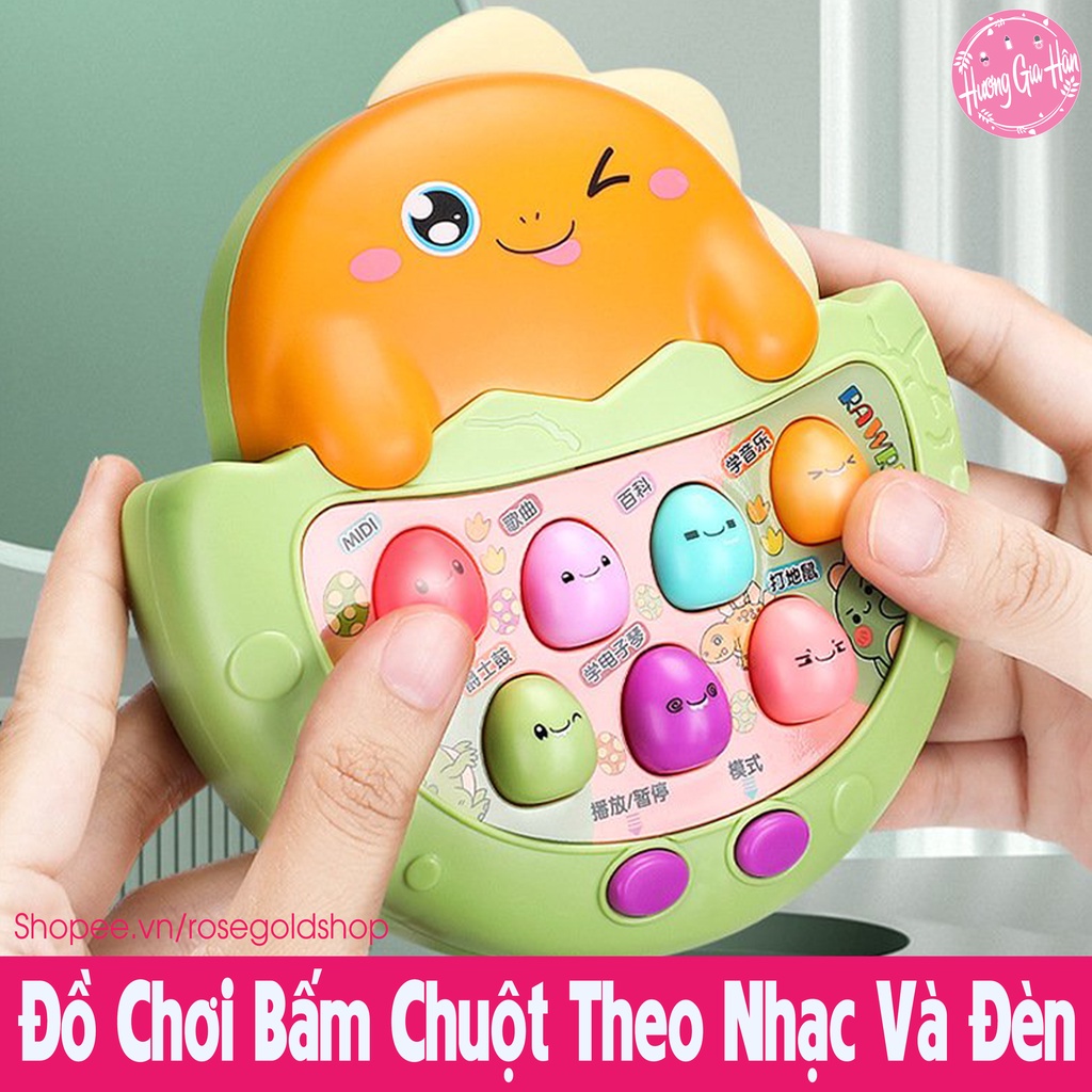 Đồ Chơi Bấm Chuột Theo Nhạc Và Đèn Giúp Bé Rèn Phản Xạ Ngón Tay Và Phân Biệt Màu Sắc