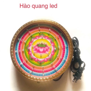 Đèn hào quang cơ- led thờ Phật, hào quang Tượng Phật Tam Thánh sử dụng đèn tiết