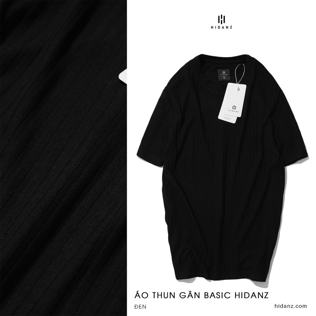 Áo thun nam basic HIDANZ mã ATG01 - chất Craysall sợi thun gân co giãn - mềm mại - thoải mái - thoáng mát | BigBuy360 - bigbuy360.vn
