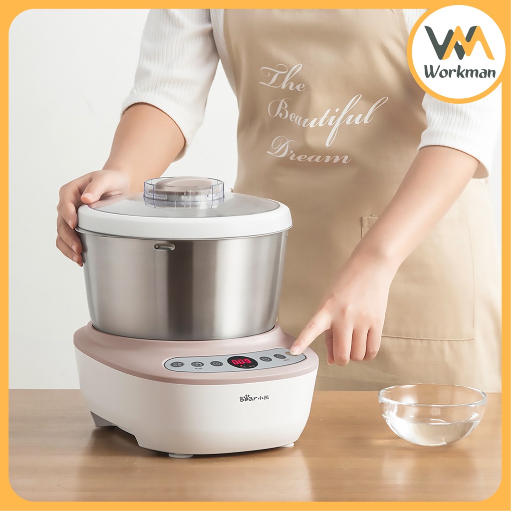 Máy Nhào Bột, Trộn Bột Tự Động Bear - dung tích 5L - HMJ-A50B1