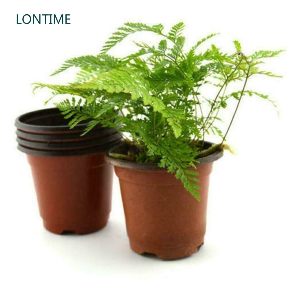 Set 10 chậu hoa nhựa mềm mini trang trí sân vườn