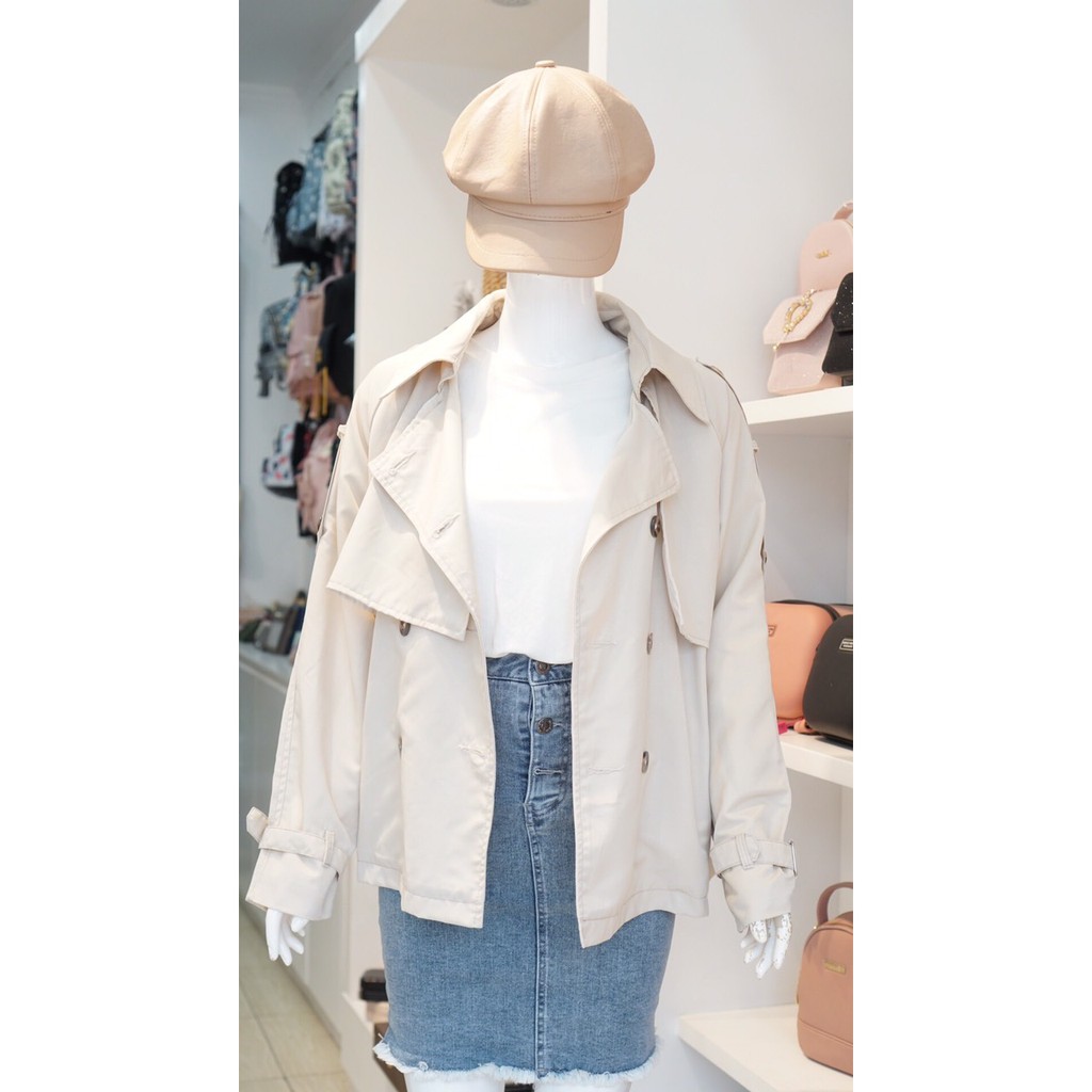 Áo Khoác Măng Tô Dáng Ngắn 059 hình chụp thật | BigBuy360 - bigbuy360.vn