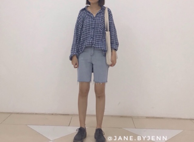 Sẵn_ Quần short jeans ống lửng