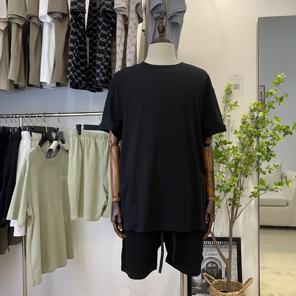 Áo thun Essentials Fear Of God FOG ss22 Seafoam bản cao cấp, Áo tee Essentials oversize nam nữ