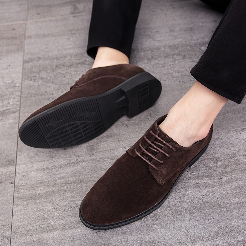 Fashionable smooth leather shoes for men