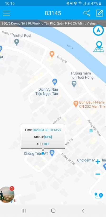 Định Vị GPS cho xe máy - có tắt máy từ xa ( kèm sim)