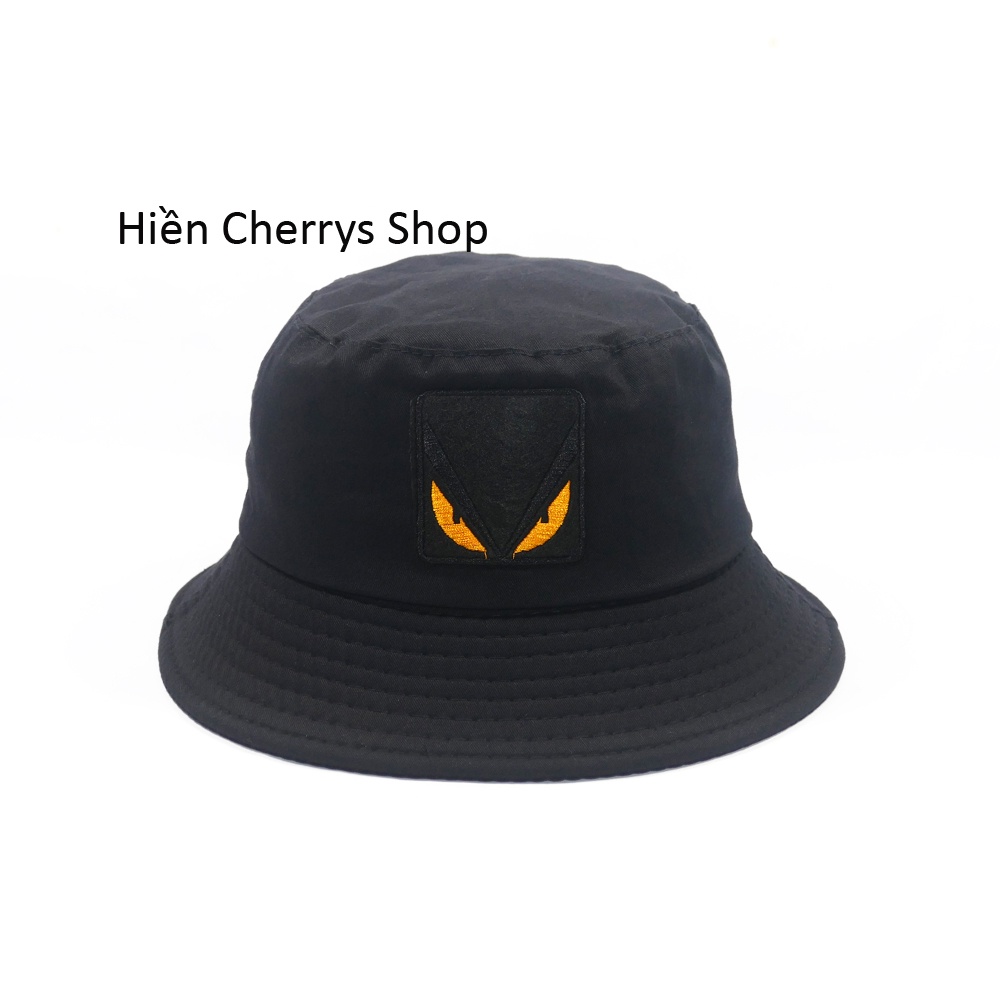 Nón bucket 2 mắt thời trang- Chất liệu vải Cotton cao cấp phù hợp cho cả nam và nữ.
