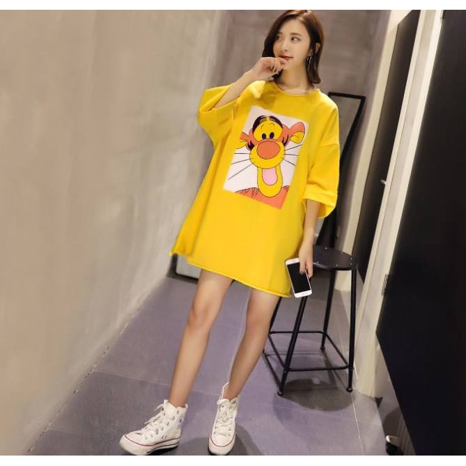 Đầm váy ngủ cotton mát dễ thương cute đáng yêu | BigBuy360 - bigbuy360.vn
