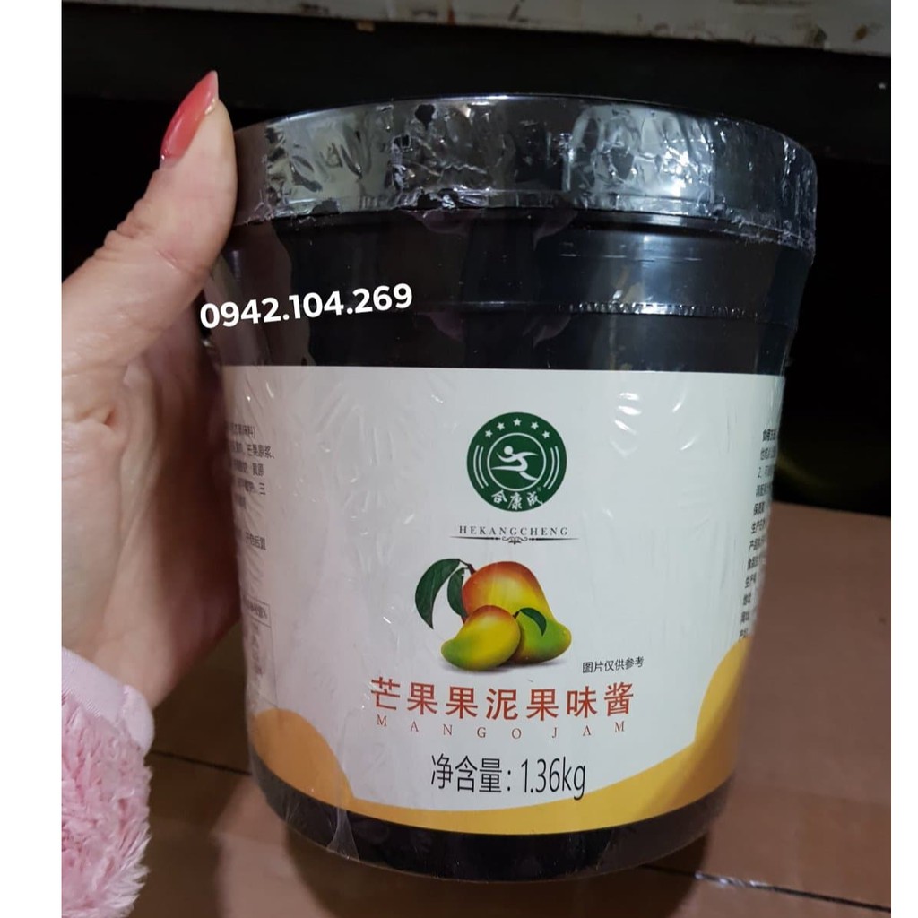 Mứt Sauce/ Sốt Xoài NGƯỜI XANH CHẠY hộp 1,36kg CHUẨN CỰC NGON
