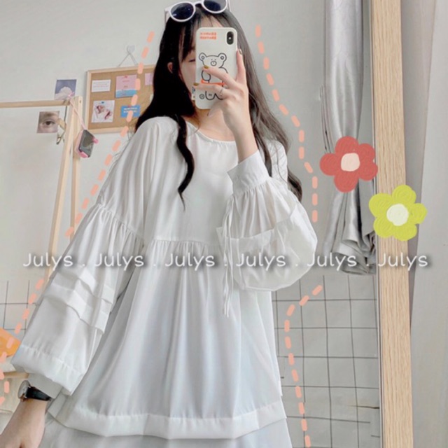 [Mã WASKT304 giảm 15% tối đa 30K đơn 99K] Áo babydoll xếp tầng (ảnh thật kèm video)