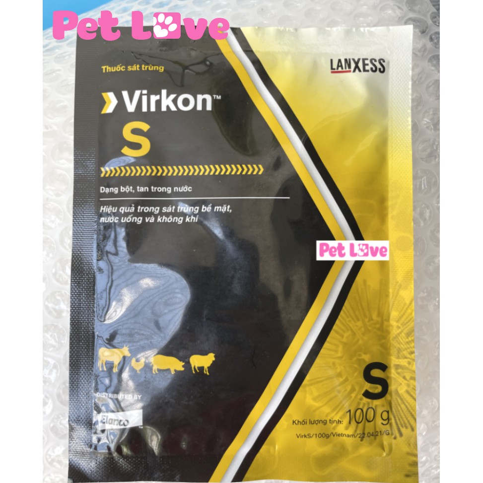 Virkon S (100g) sát trùng chuồng trại, nhà vật nuôi