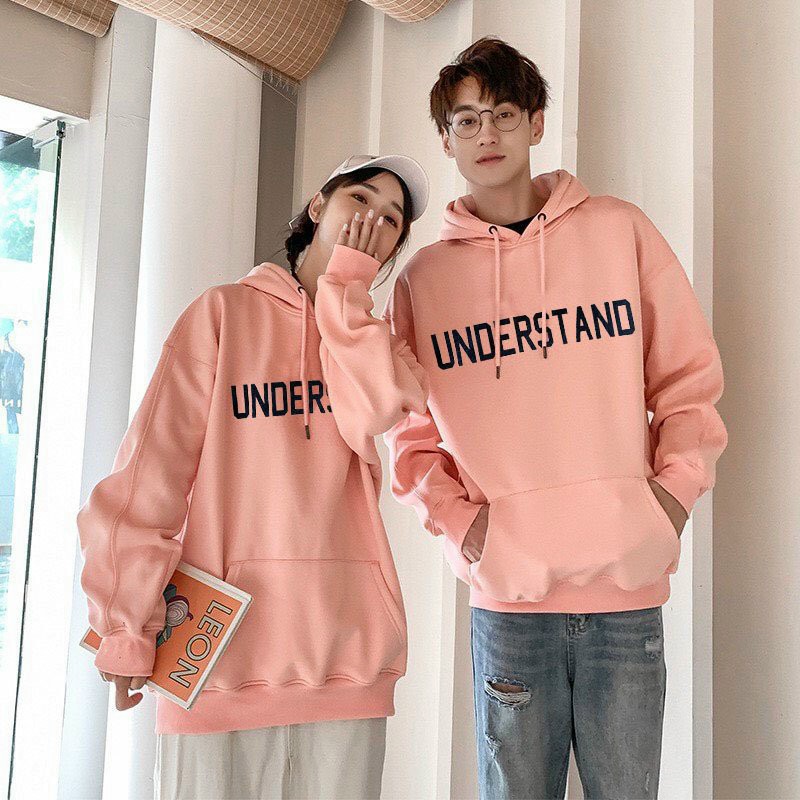 Áo Hoodie unisex nam nữ in chữ UNDERSTAND_ có nón _nỉ ngoại cao cấp