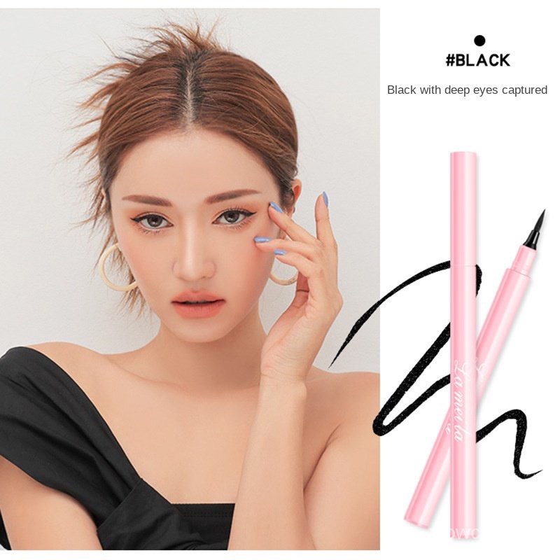 Bút Kẻ Mắt Nước Màu Đen, Kháng Nước Lâu Trôi Lameila Cool Black Quick-Drying Waterproof Eyeliner Pen 2ml Bella Lily 14