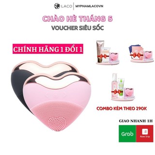 Máy Rửa Mặt Laco Luxury + Combo quà tặng Bông Tẩy Trang, Sữa Rửa Mặt DNA, Nano Mask, Sữa Rửa Mặt Marosa + kđr