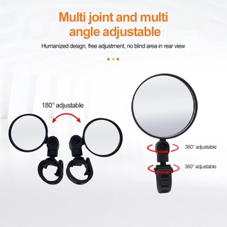 Circular bicycle rearview mirror can rotate and fold 360 degrees