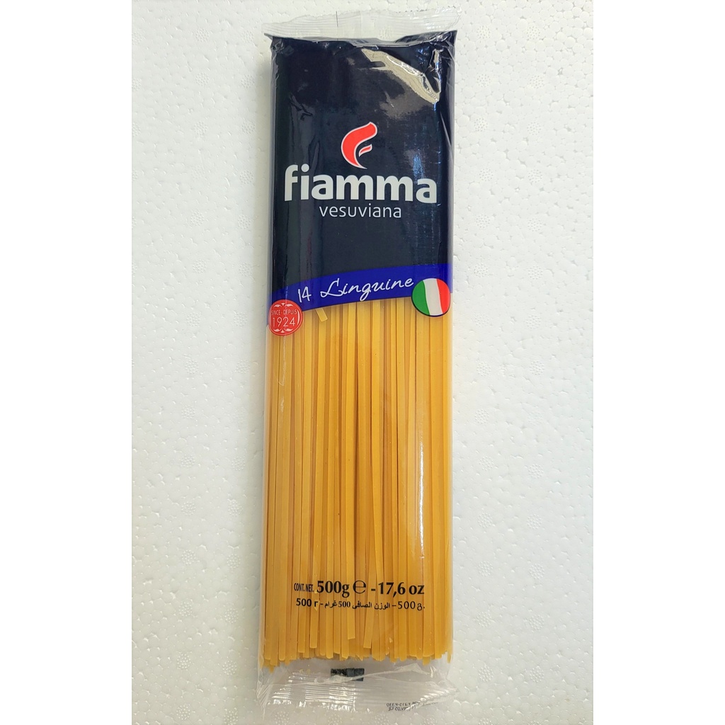 [Gói 500g – SỐ 14] MÌ Ý (sợi dẹt) [Italia] FIAMMA No 14 Linguine Pasta (halal) (atu)