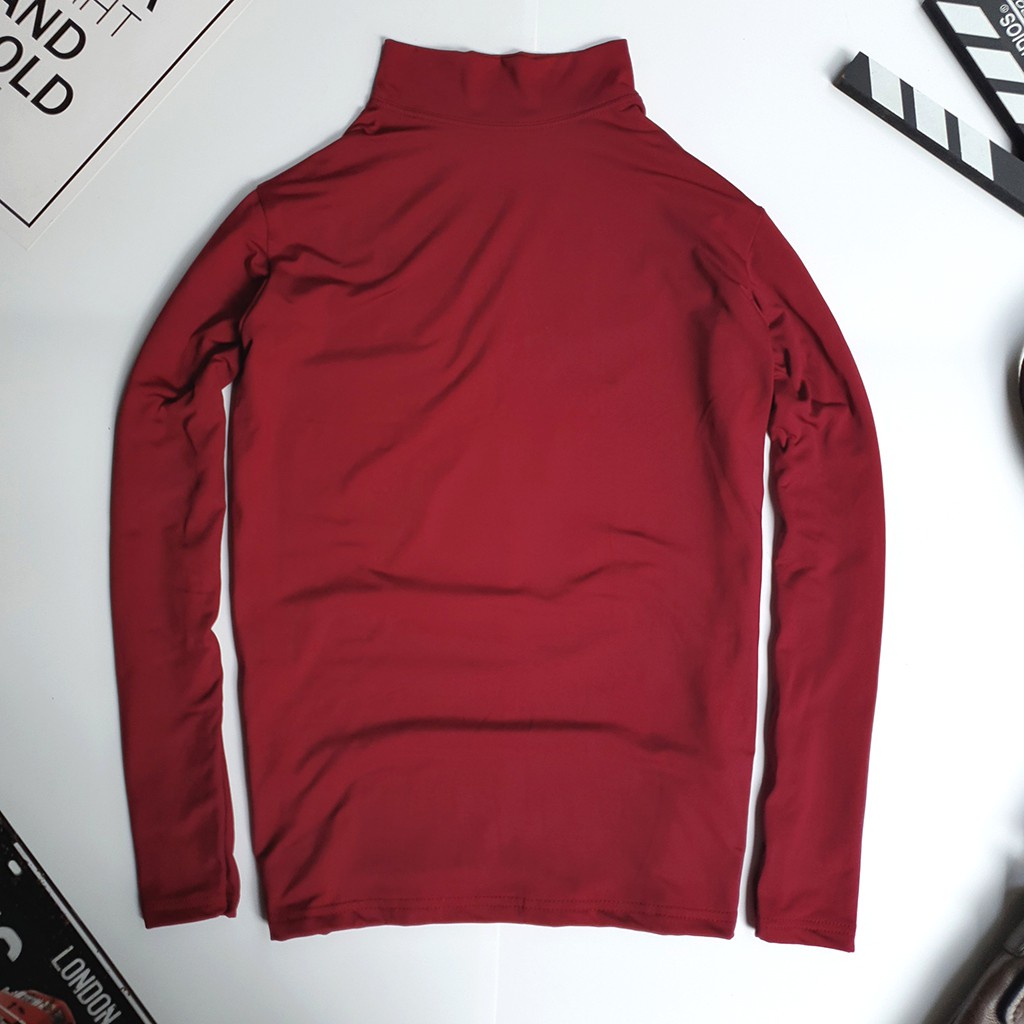 Áo THUN Giữ Nhiệt Nam Cổ Cao Thu Đông