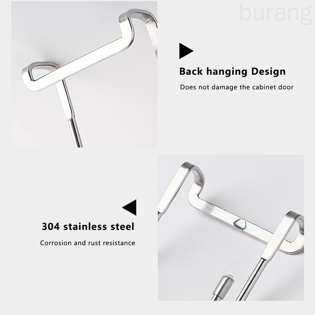 Móc treo hình chữ S đôi bằng inox 304 không gỉ cao cấp an toàn tiện dụng cho hộ gia đình