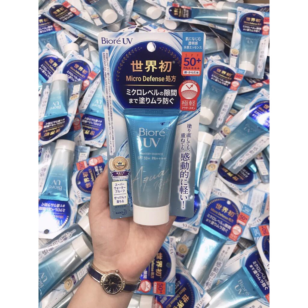 Kem chống nắng Biore UV Aqua Rich Watery Essence/Gel SPF 50+ 50ml/90ml Nhật Bản