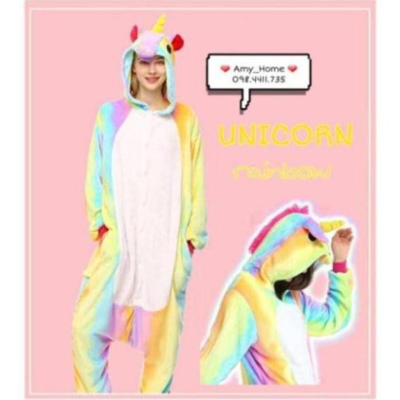 [Giảm 29k-FREESHIP] BỘ ĐỒ THÚ UNICORN RAINBOW (KỲ LÂN CẦU VỒNG)