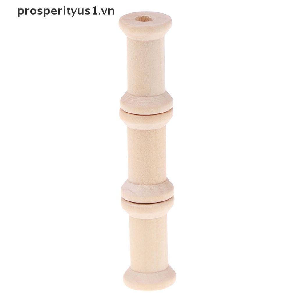 [prosperityus1] Set 10 Cuộn Chỉ Bằng Gỗ Sắp Xếp Gọn Gàng Cuộn Dây Ruy Băng May Vá Thủ Công