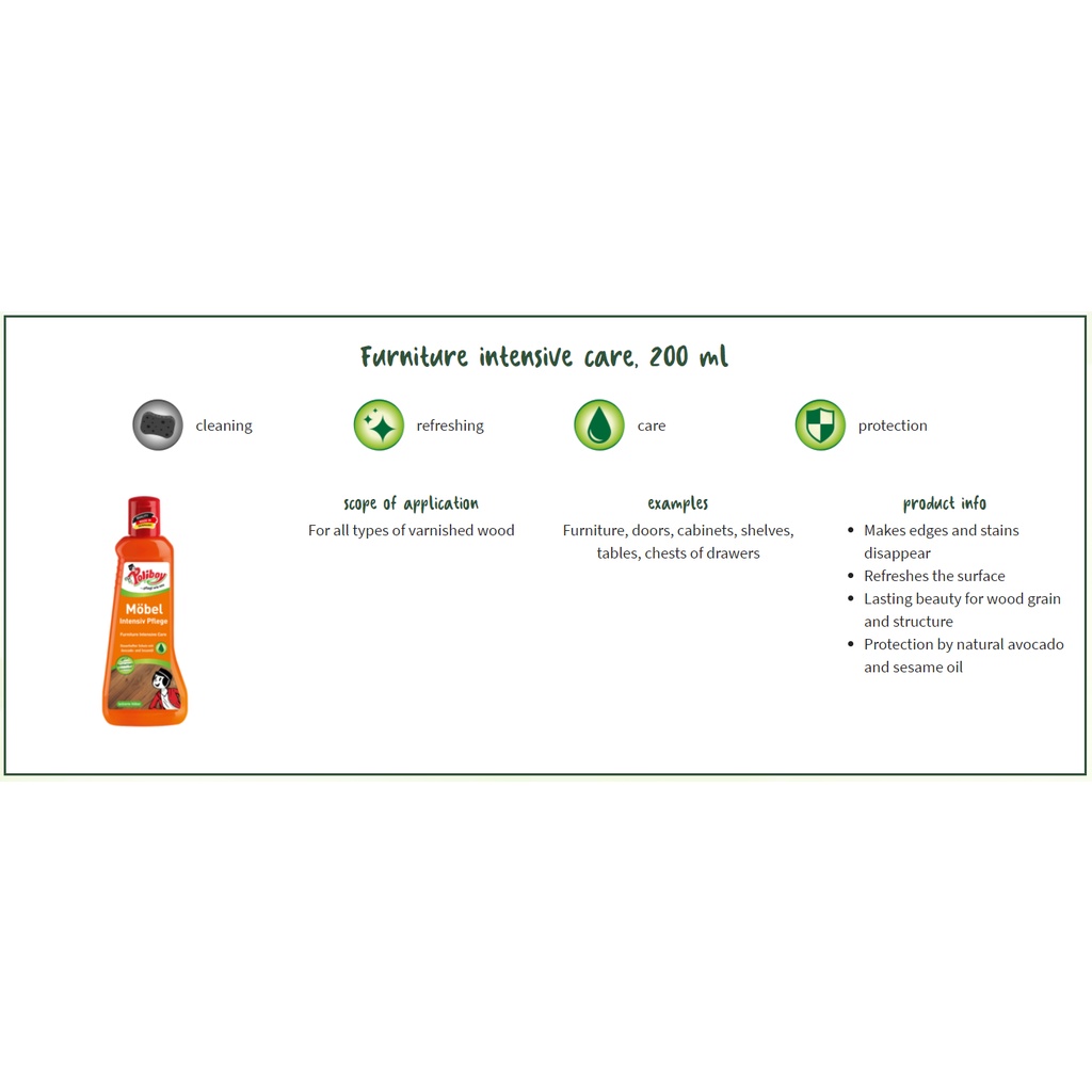 Dung Dịch Vệ Sinh Đồ Gỗ POLIBOY Đánh Bóng, Bảo Dưỡng Gỗ Nội Thất 200ml