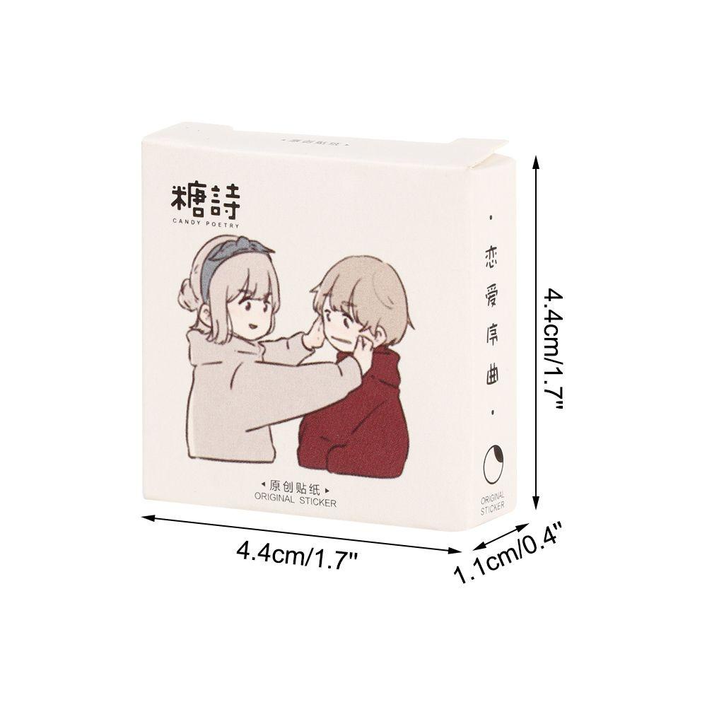 LAYOR1 Sticker Hoạt Hình Dán Trang Trí Nhật Ký