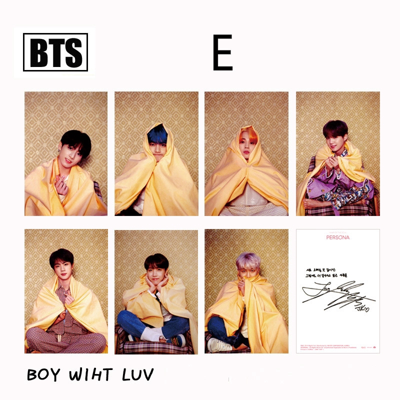 Bộ 7 thẻ hình nhóm BTS xinh xắn