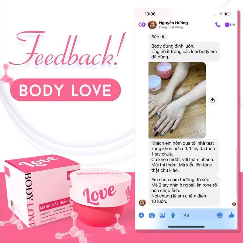 Kem body love Đan Thy